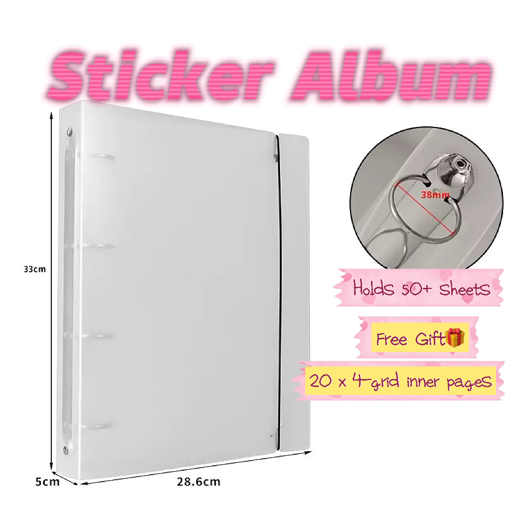 Sticker Album(A4)--Come with 20 Free 4-Slot Pages⭐ - WOWO STUDIO