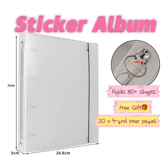 Sticker Album(A4)--Come with 20 Free 4-Slot Pages⭐ - WOWO STUDIO