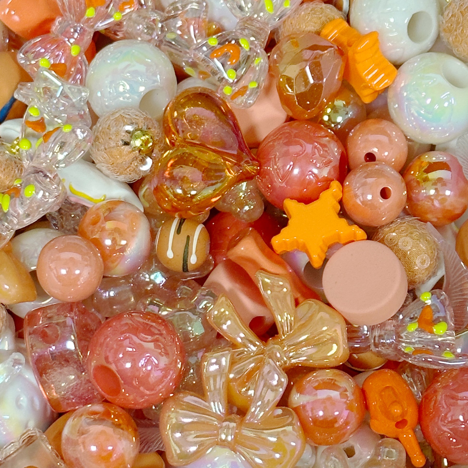 Acrylic Beads--Honey Amber(Orange) - WOWO STUDIO