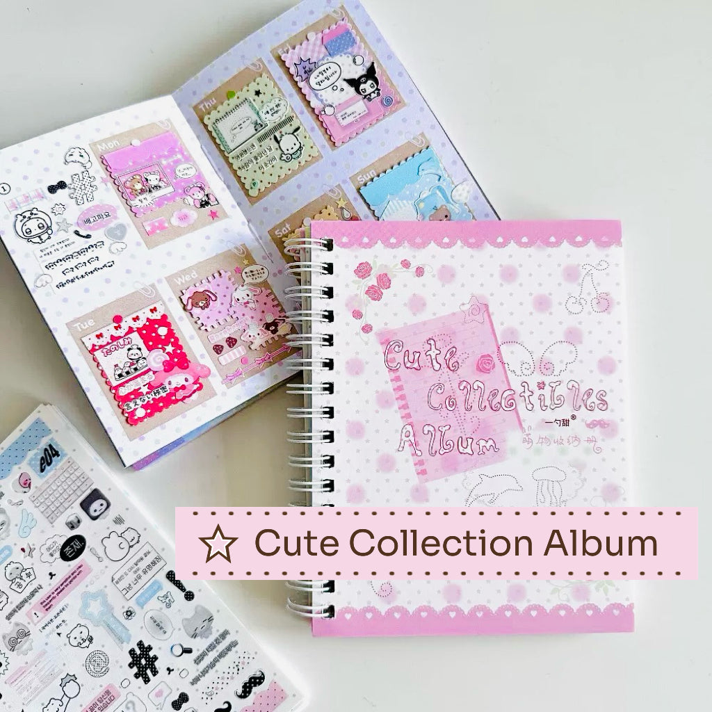 Cute Collection Album Sticker Book--27 pages⭐ - WOWO STUDIO