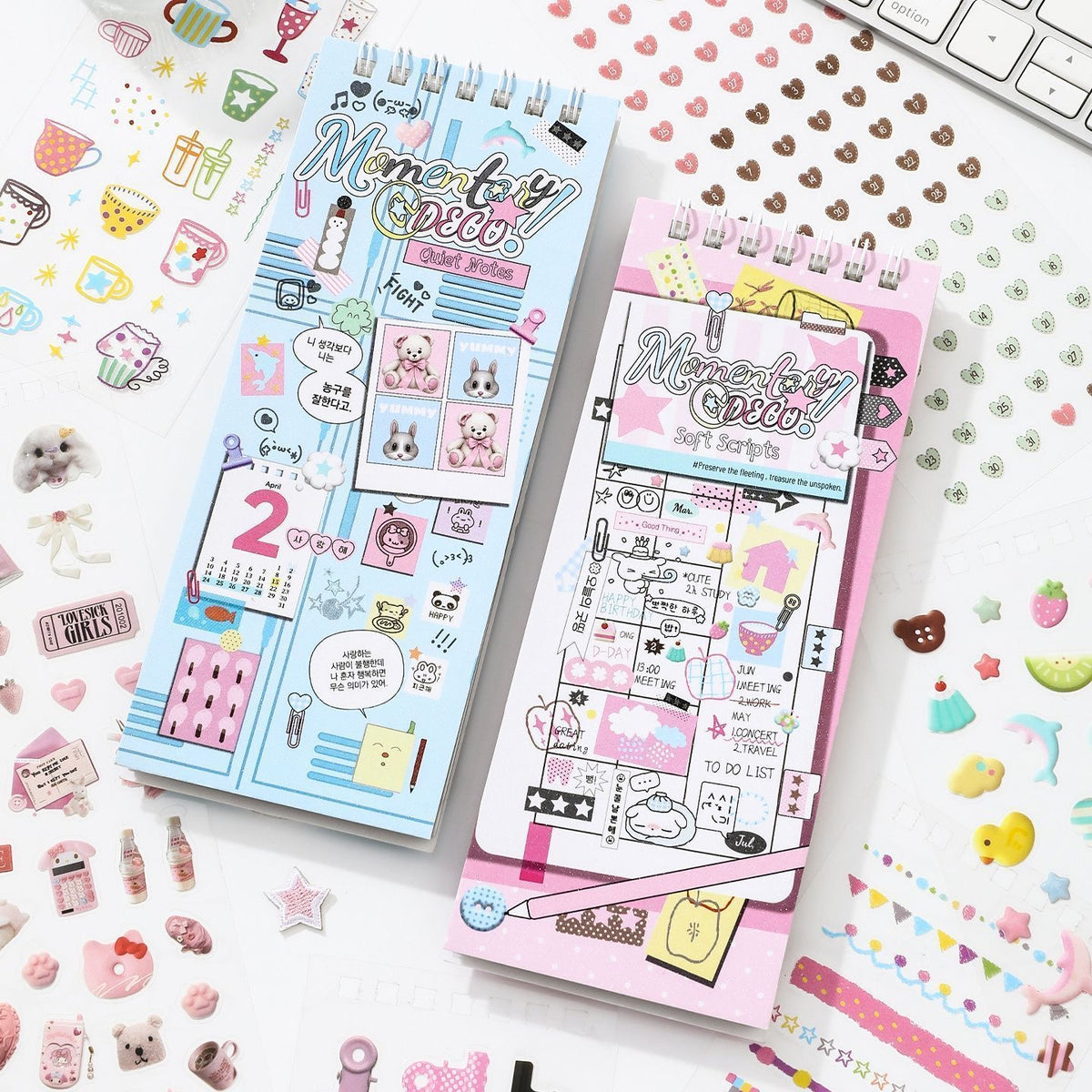 Momentary Deco Sticker Book--20 pages⭐ - WOWO STUDIO